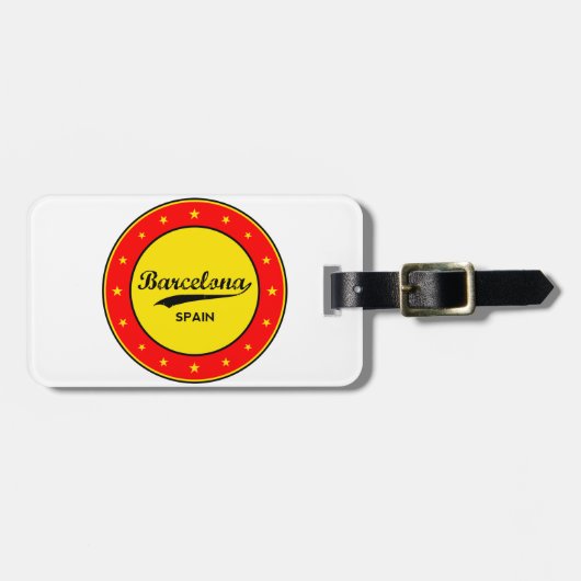 Barcelona Bagagelabel (Voorkant horizontaal)