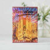  Barcelona Bedankkaart (Staand voorkant)