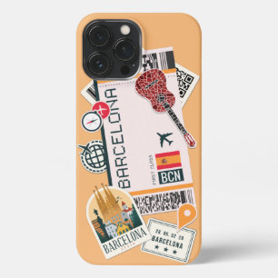 Barcelona Boarding Pass iPhone 13 Pro Max Hoesje