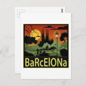 Barcelona Briefkaart (Voorkant / Achterkant)