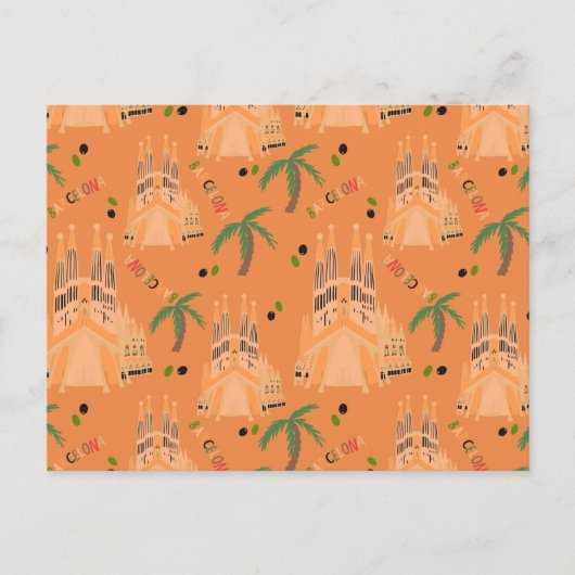 Barcelona Briefkaart (Voorkant)