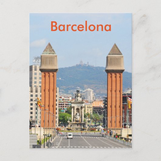 Barcelona Briefkaart (Voorkant)