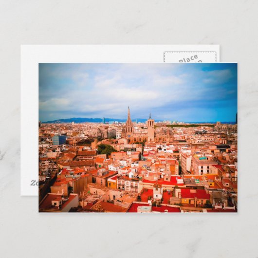 Barcelona Briefkaart (Voorkant / Achterkant)