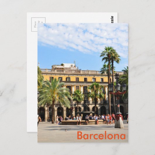 Barcelona Briefkaart (Voorkant / Achterkant)