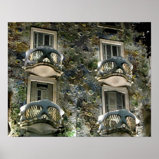 Barcelona. Casa Batllo. Poster (Voorkant)
