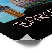 Barcelona Catalogne Sagrada Familia Retro Poster (Coin)