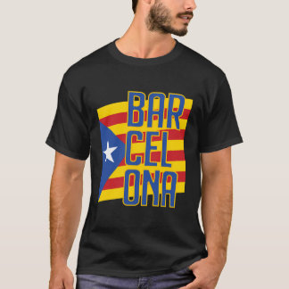 Barcelona Catalonië Vlag Estelada Blava Voetbal Je T-shirt