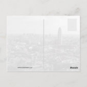 Barcelona-cityscape Briefkaart (Achterkant)