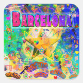 Barcelona Epoch Uur Sticker (Voorkant)
