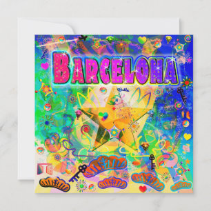 Barcelona Epoch Uur Vakantie Kaart