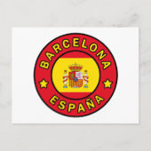 Barcelona España Briefkaart (Voorkant)