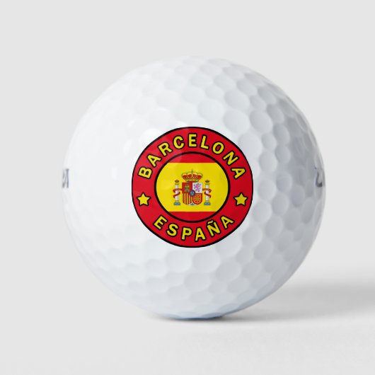Barcelona España Golfballen (Voorkant)