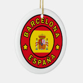 Barcelona España Keramisch Ornament (Rechts)