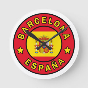Barcelona España Ronde Klok