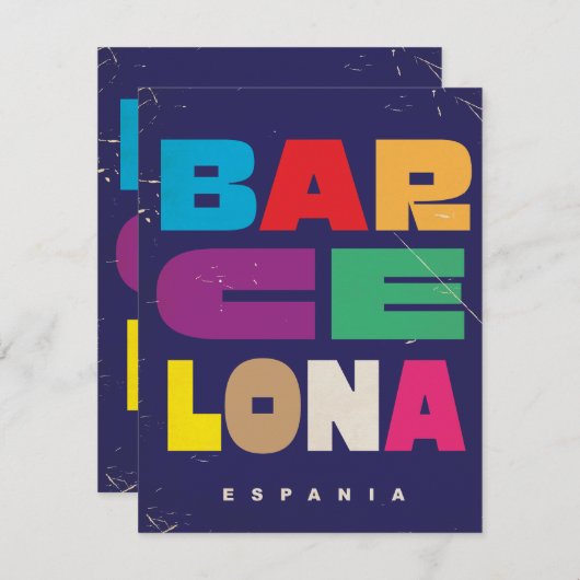 Barcelona Espania (Voorkant / Achterkant)