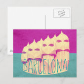Barcelona Gaudi Paradise Briefkaart (Voorkant / Achterkant)