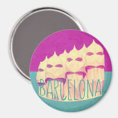Barcelona Gaudi Paradise Magnet Magneet (Voorkant / Achterkant)