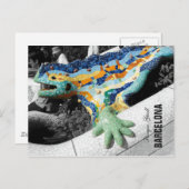 Barcelona Gaudi Park Guell Briefkaart (Voorkant / Achterkant)