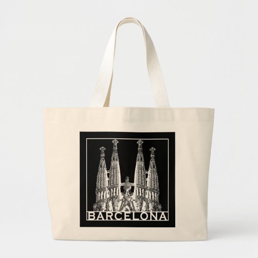 Barcelona Grote Tote Bag (Voorkant)