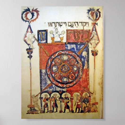 Barcelona Haggada Poster (Voorkant)