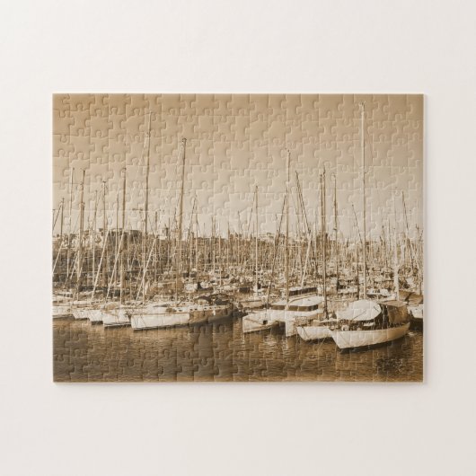 Barcelona Harbour - Spanje - Puzzle Legpuzzel (Horizontaal)