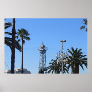 Barcelona Kabelbanen Poster