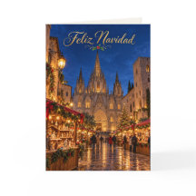 Barcelona Kathedraal Prettig Kerstfeest