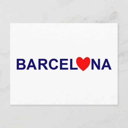 Barcelona-liefde Briefkaart (Voorkant)