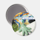 Barcelona Lizard Hand Mosaics Magneet (Voorkant / Achterkant)