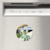 Barcelona Lizard Hand Mosaics Magneet (Insitu (Vaatwasser))