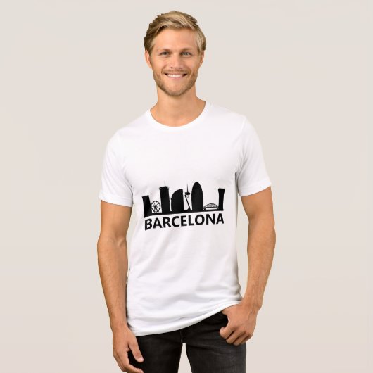 Barcelona logo Tri-Blend shirt (Voorkant volledig)