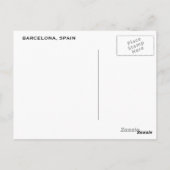 Barcelona Love Briefkaart (Achterkant)