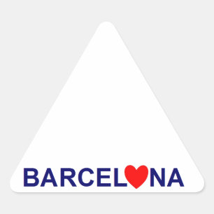 Barcelona love driehoek sticker