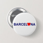 Barcelona love ronde button 5,7 cm (Voorkant /achterkant)