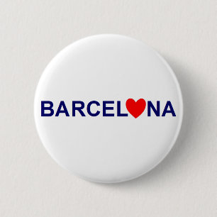 Barcelona love ronde button 5,7 cm
