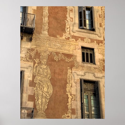 Barcelona-muur Poster (Voorkant)