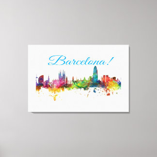 Barcelona ontwerp canvas afdruk