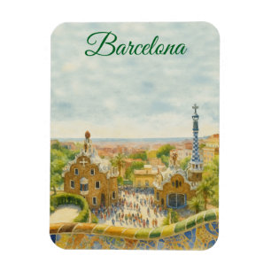 Barcelona Park Guell Magneet