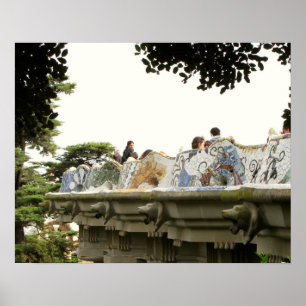 Barcelona. Park Güell. Poster