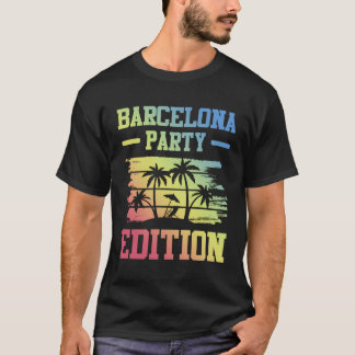 Barcelona Party Edition Vakantie Crew T-shirt