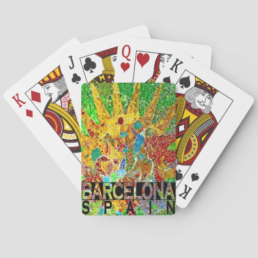 Barcelona Pokerkaarten (Achterkant)