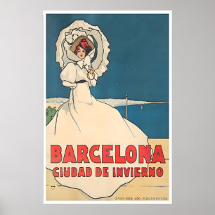 Barcelona Poster Spanje Kunst Retro Spaans Reizen