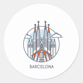 Barcelona Ronde Sticker