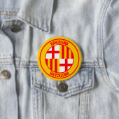 Barcelona Round Emblem Ronde Button 7,6 Cm (In situ)