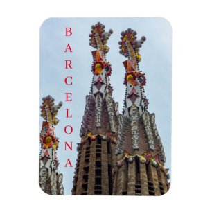 Barcelona Sagrada Familia steeples friet magnet Magneet