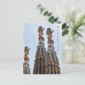Barcelona Sagrada Familia steeples voir carte post (Debout devant)
