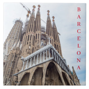 Barcelona Sagrada Familia uitzichten keramische te Tegeltje