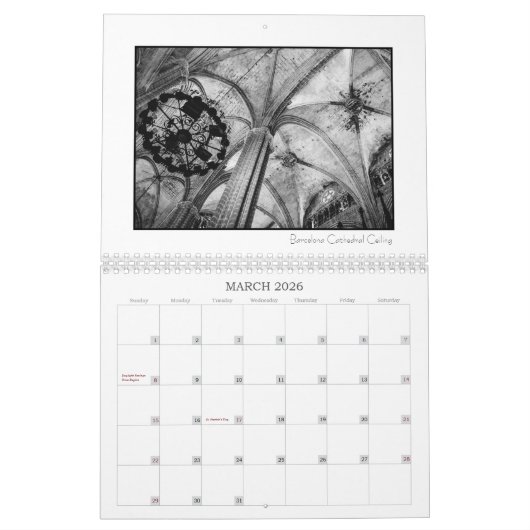 Barcelona, Sevilla en Madrid, Spanje - Kalender 20 (Mar 2026)