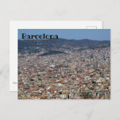 Barcelona Skyline Briefkaart (Voorkant / Achterkant)