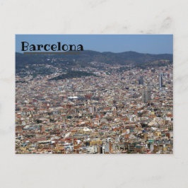 Barcelona Skyline Briefkaart